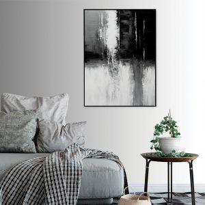 Wall Art - Black and White Painting Style- Canvas Prints-Poster Prints