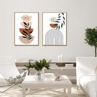 Wall art - Boho Leaves (2 sets)- Canvas Prints- Poster Prints - Image 2