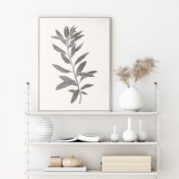 Wall Art - Green Leaves Print II - Canvas Prints-Poster Prints - Image 2