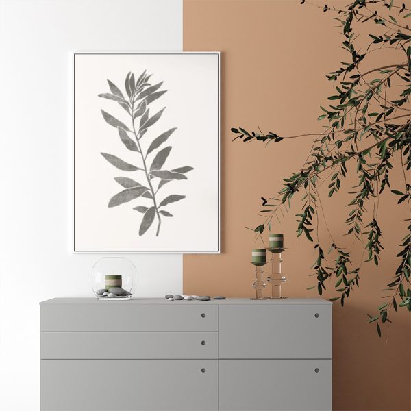 Wall Art - Green Leaves Print II - Canvas Prints-Poster Prints - Image 3