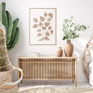 Wall Art - Beige Leaves III - Canvas Prints-Poster Prints