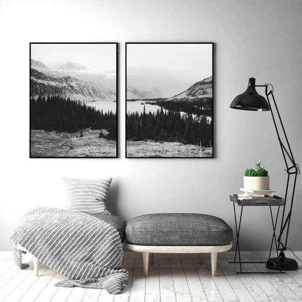 Wall art - Forest Landscape (2 sets)- Canvas Prints- Poster Prints - Image 2