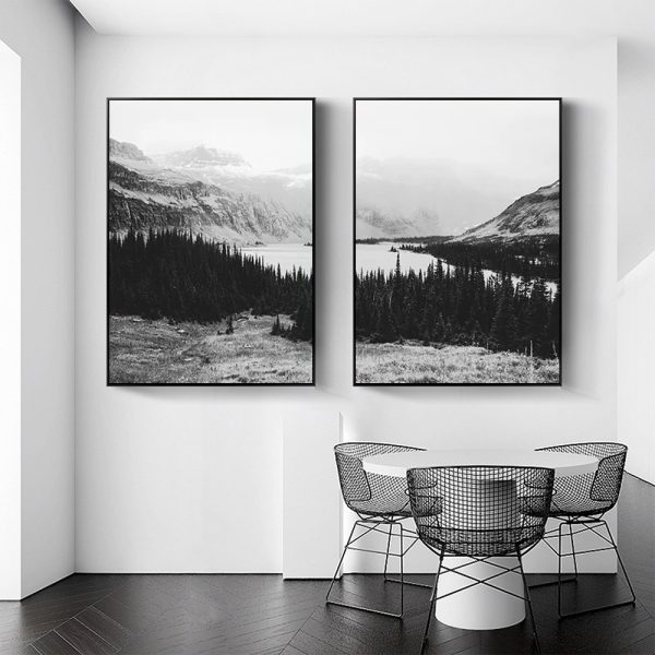 Wall art - Forest Landscape (2 sets)- Canvas Prints- Poster Prints - Image 3