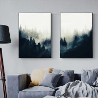 Wall art - Forest Mountain (2 sets)- Canvas Prints- Poster Prints