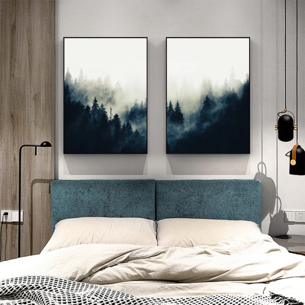 Wall art - Forest Mountain (2 sets)- Canvas Prints- Poster Prints - Image 3
