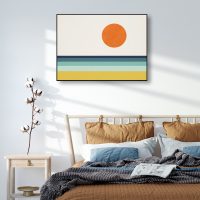Wall Art - Minimalist Geometric Landscape - Canvas Prints-Poster Prints - Image 3
