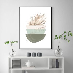 Wall Art - Modern Nordic Green - Canvas Prints-Poster Prints
