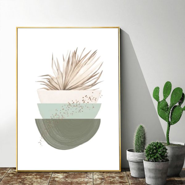 Wall Art - Modern Nordic Green - Canvas Prints-Poster Prints - Image 2