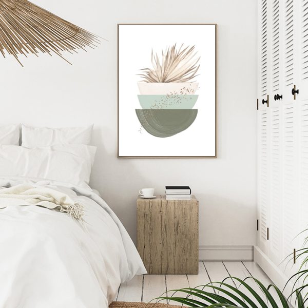 Wall Art - Modern Nordic Green - Canvas Prints-Poster Prints - Image 3