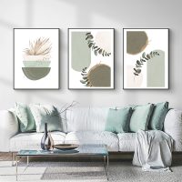 Wall Art - Modern Nordic Green (3 Sets) - Poster Prints -Canvas Prints - Image 3
