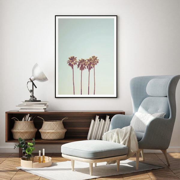 Wall Art - Retro Palm - Canvas Prints-Poster Prints - Image 2