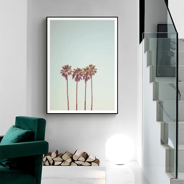 Wall Art - Retro Palm - Canvas Prints-Poster Prints - Image 3