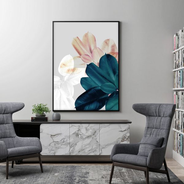 Wall Art - Tropical leaves - Canvas Prints-Poster Prints - Image 2