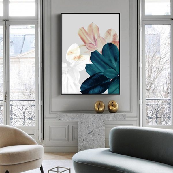 Wall Art - Tropical leaves - Canvas Prints-Poster Prints - Image 3