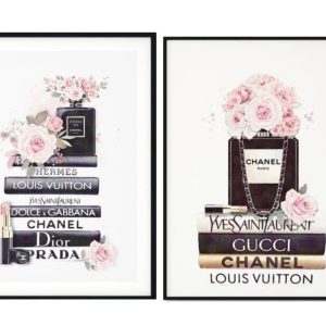 Wall art - Fashion Art (2 sets)- Canvas Prints- Poster Prints