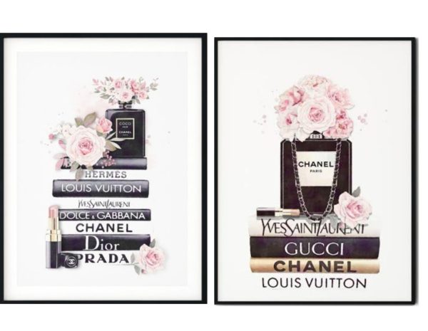 Wall art - Fashion Art (2 sets)- Canvas Prints- Poster Prints