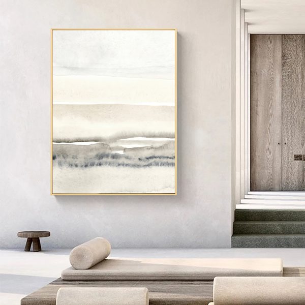 Wall Art - Beige And Grey II - Canvas Prints-Poster Prints