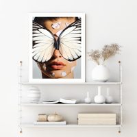 Wall Art - Broken Wings White - Canvas Prints-Poster Prints