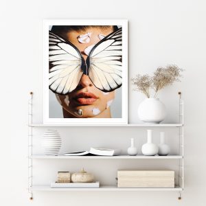 Wall Art - Broken Wings White - Canvas Prints-Poster Prints