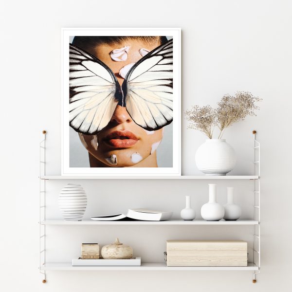 Wall Art - Broken Wings White - Canvas Prints-Poster Prints