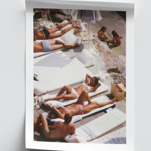 Wall Art - Sunbathers At Eden Roc Print - Canvas Prints-Poster Prints