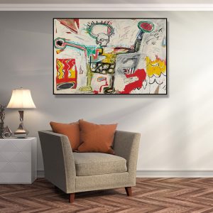 Wall Art - Untitled By Michel Basquiat - Canvas Prints-Poster Prints