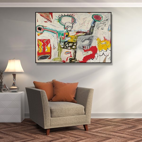 Wall Art - Untitled By Michel Basquiat - Canvas Prints-Poster Prints