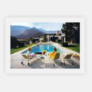 Wall Art - Poolside Glamour - Canvas Prints-Poster Prints