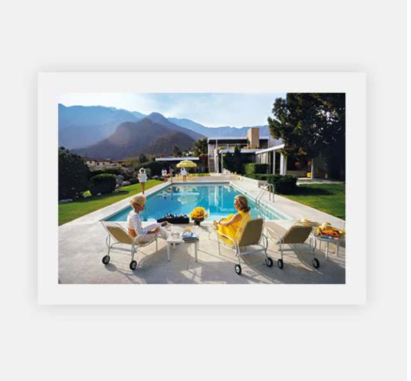 Wall Art - Poolside Glamour - Canvas Prints-Poster Prints