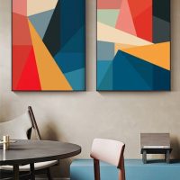 Wall art - Abstract Color Block (2 sets)- Canvas Prints- Poster Prints