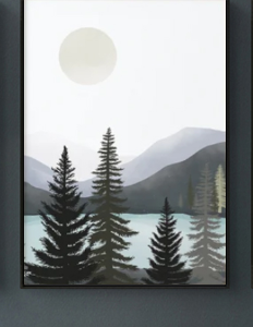 Wall Art - Gray mountain single - Canvas Prints-Poster Prints