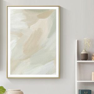 Wall Art - Beige and Sage green single  - Canvas Prints-Poster Prints